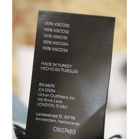 Anthropologie Robin Tiered Mini Dress Black/White/Gold Floral Size XS - Picture 5 of 5